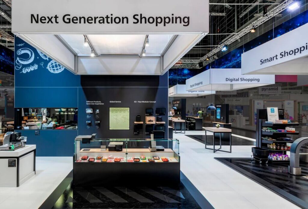 Messebau auf der EuroShop in Düsseldorf für Bizerba von ixpo Konzeption und Ziele