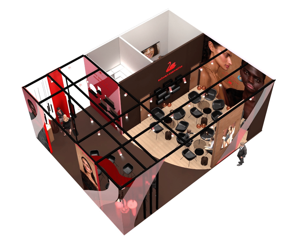 Messebau auf der Cosmoprof in Bologna für Schwan Cosmetics von ixpo Konzeption und Ziele.jpg