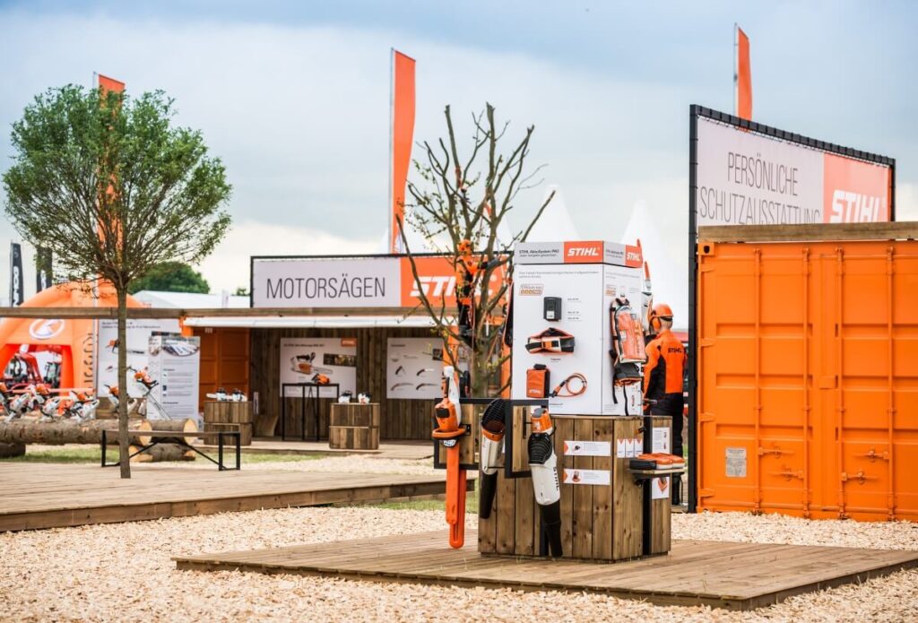 Event auf der Demopark in Eisenach für STIHL von ixpo Konzeption und Ziele