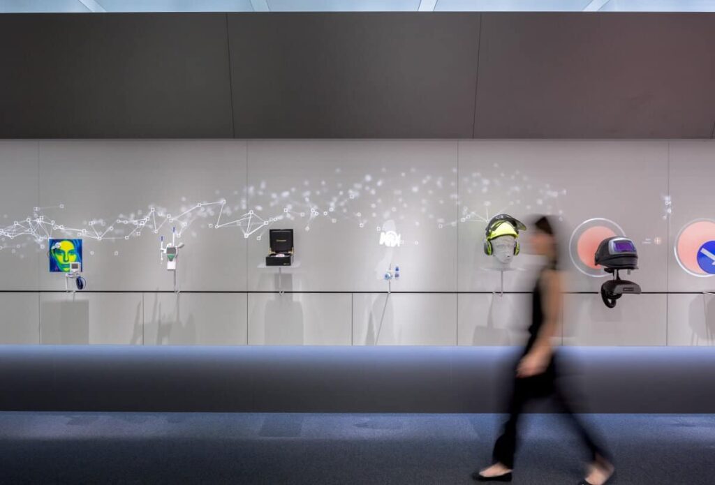 Innenausbau für 3M World of Innovation in Wien von ixpo Fazit