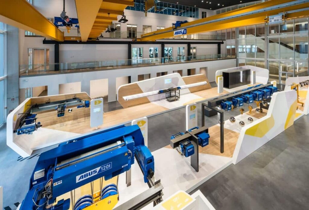 Innenausbau im KranHaus in Gummersbach für ABUS Kransysteme von ixpo Konzeption und Ziele