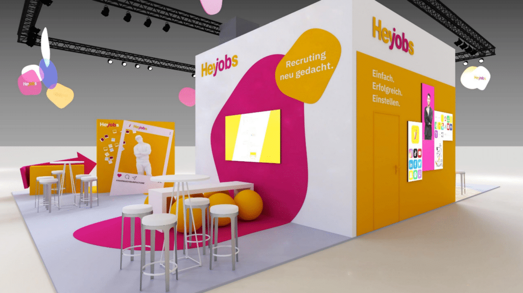Messebau auf der Zukunft Personal Europe in Köln von ixpo für HeyJobs Konzeption und Ziele
