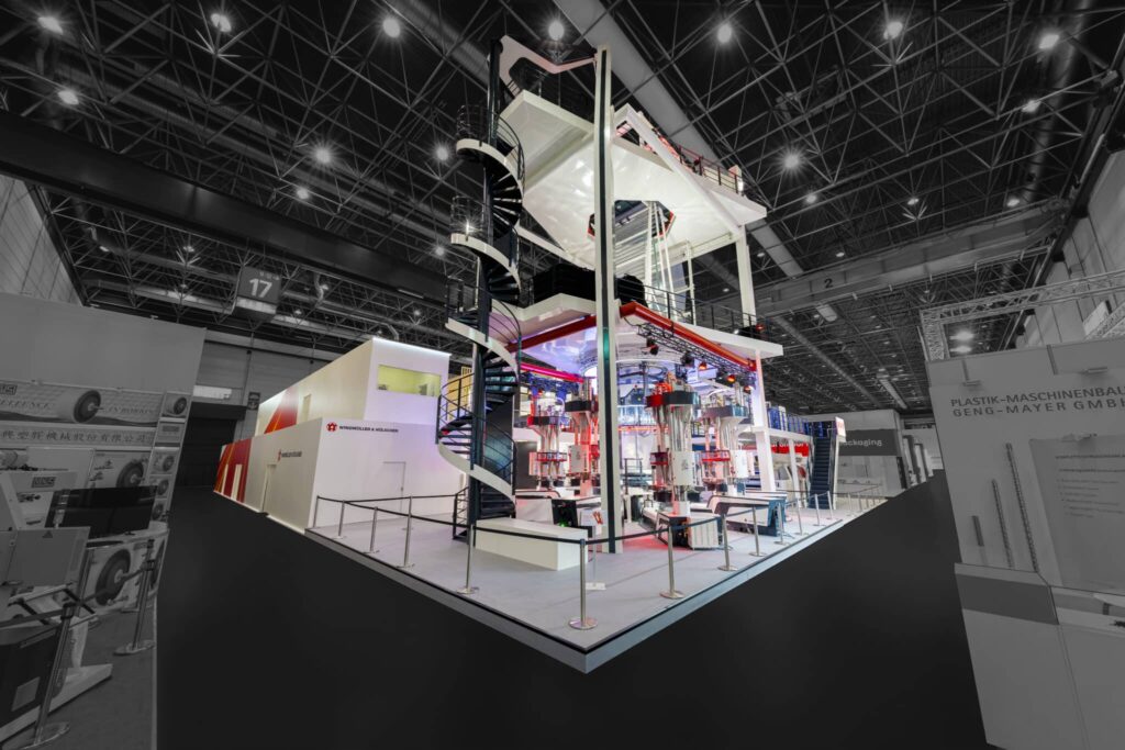 Messebau auf der K in Duesseldorf für Windmöller und Hölscher von ixpo Konzeption und Ziele