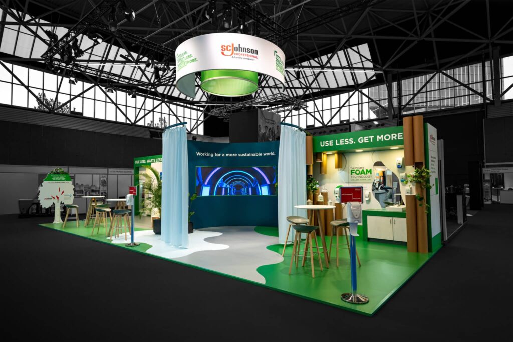 Messebau in Amsterdam fuer die Interclean mit ixpo