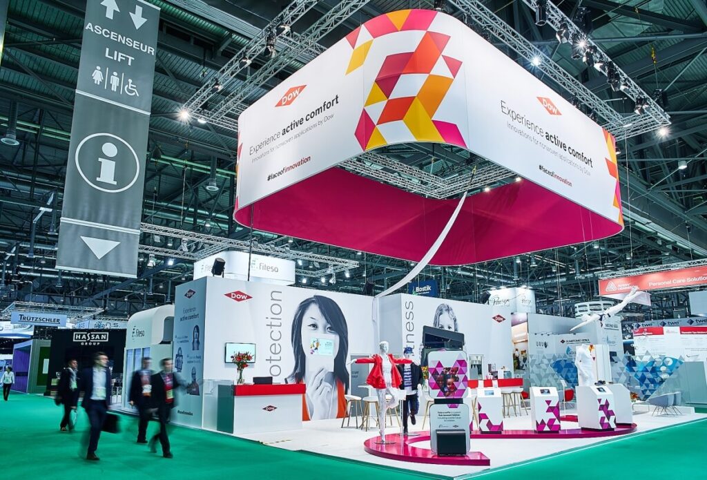 Messebau in Genf auf der Index mit ixpo