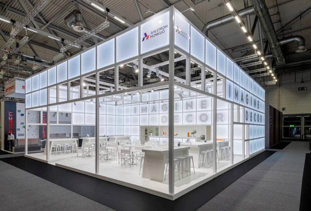 Messebau in Koeln fuer die Eiswarenmesse mit ixpo