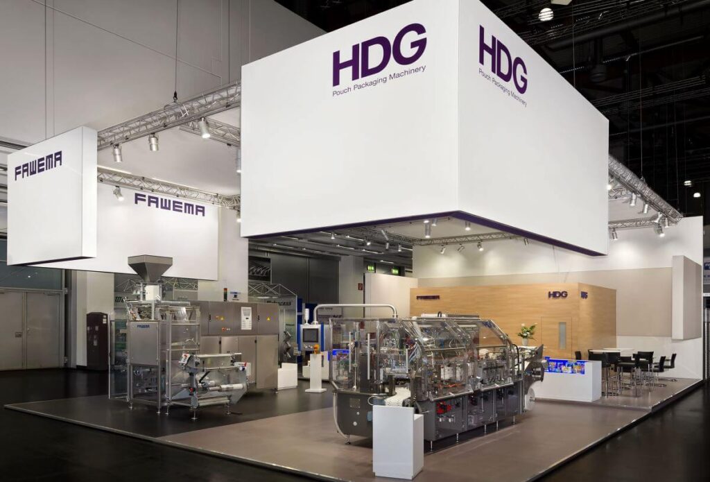 Messebau in Nürnberg auf der Fachpack mit ixpo