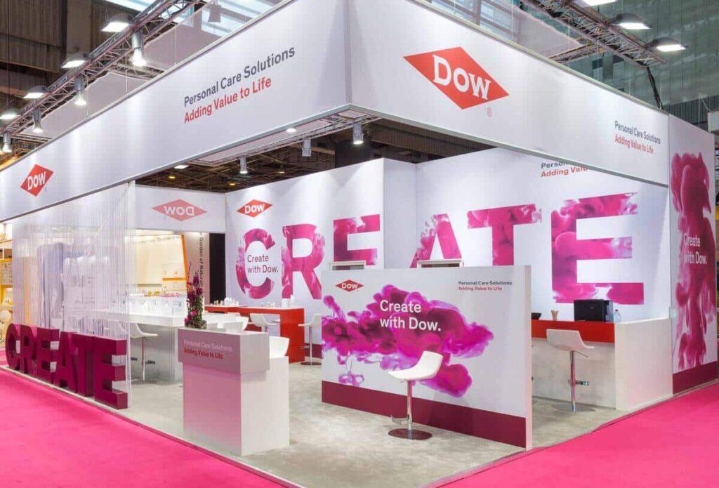 Messebau in Paris auf der In-cosmetics mit ixpo