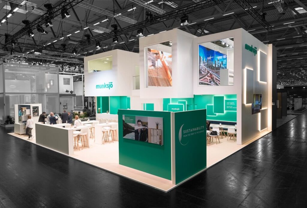 Messebau fuer die interzum in Koeln mit ixpo